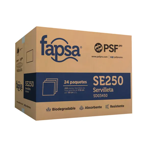 SERVILLETA P/BARRA SE250 C/24/250