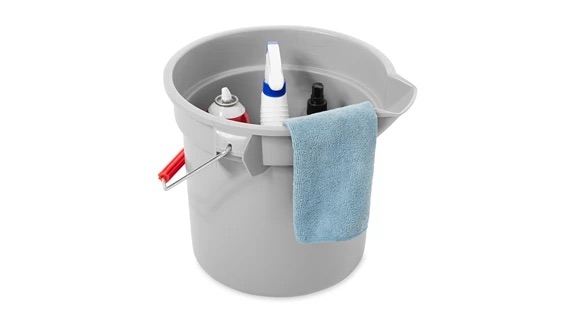 CUBETA DE PLASTICO 14QT GRIS 2614