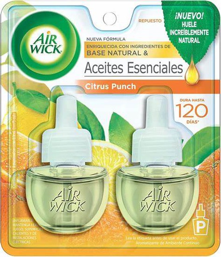 [AWR2CITRUS] AIRWICK REPUESTO C/2 CITRUS PUNCH