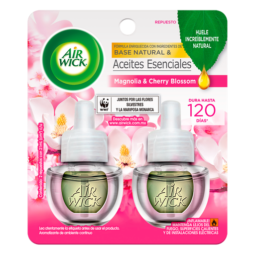 [AWR2MAGNO] AIRWICK REPUESTO C/2 MAGNOLIA CHERRY