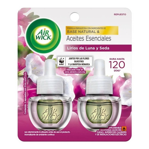 [AWR2LIRIOS] AIRWICK REPUESTO C/2 LIRIOS DE LUNA