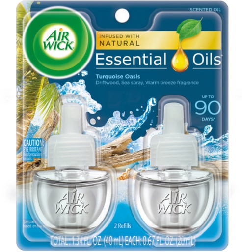 [AWR2TURQ] AIRWICK REPUESTO C/2 TURQUOISE OASIS